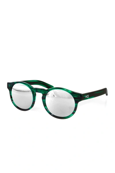 Shop Aqs Benni 49mm Green Acetate Sunglasses