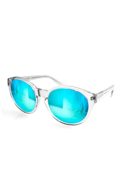 Shop Aqs Daisy 53mm Rounded Sunglasses In Blue