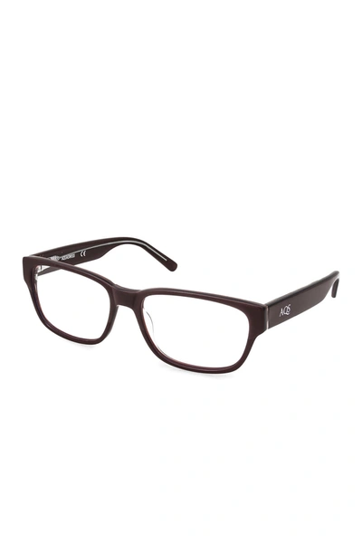 Shop Aqs 54mm Dexter Rectangular Optical Glasses In Brown