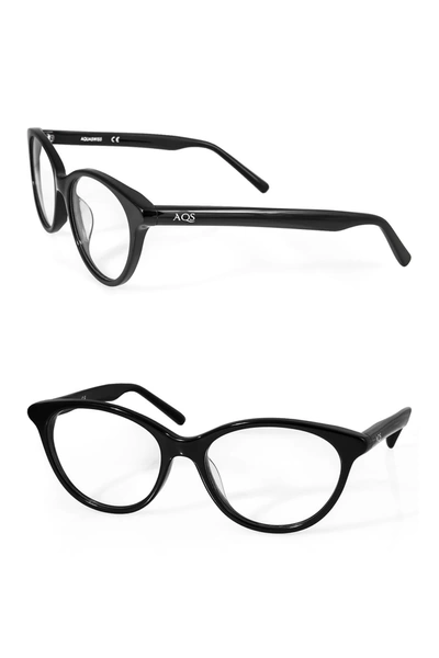 Shop Aqs Jane 53mm Cat Eye Optical Frames In Black