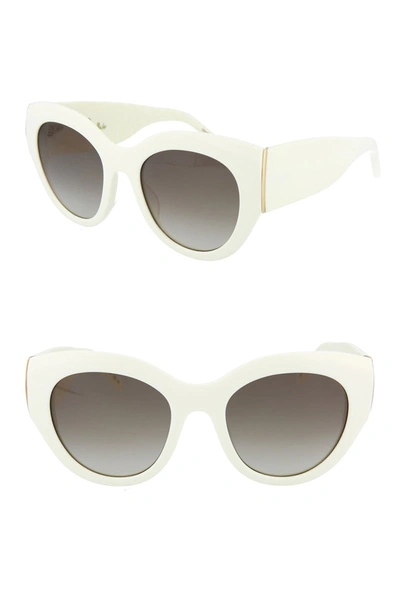 Shop Pomellato Core Sunglasses In Ivory Brown