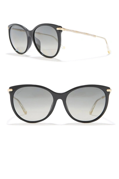 Shop Gucci 49mm Oversized Sunglasses In Black
