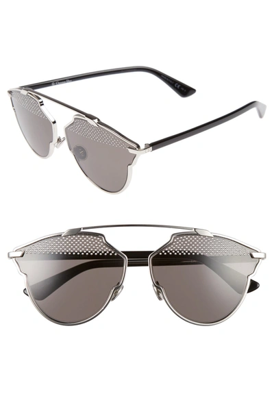 Shop Dior Women's 59mm So Real Stud Brow Bar Sunglasses In 084j-nr