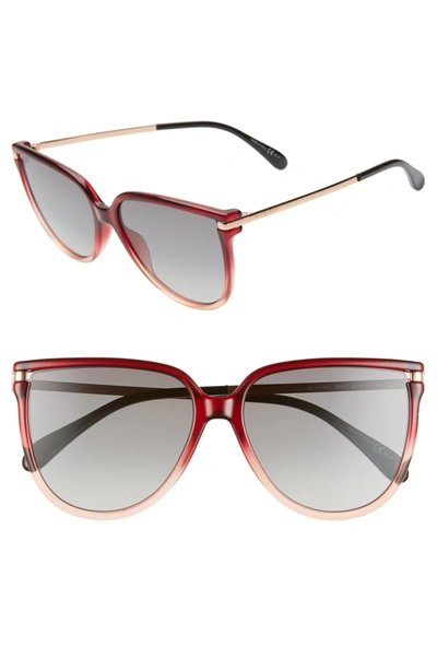 Shop Givenchy Cat Eye 58mm Sunglasses In 092y-9o