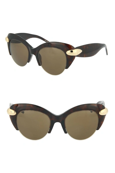 Shop Pomellato Novelty Sunglasses In Avana Bronze