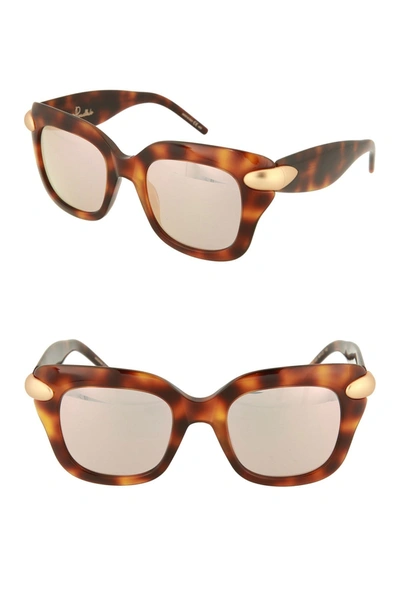 Shop Pomellato Novelty Sunglasses In Avana Brown