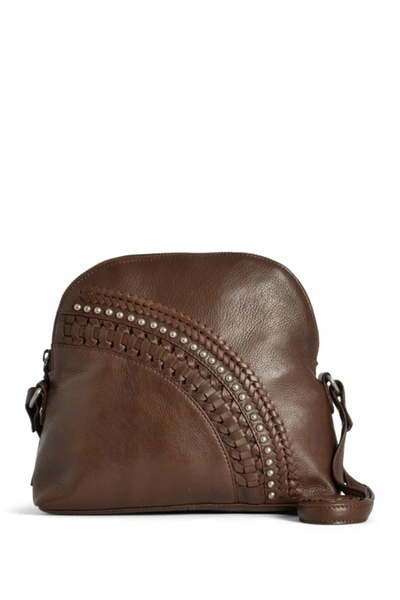 Shop Day & Mood Bea Leather Crossbody Bag In Chocolate