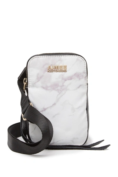 Shop Aimee Kestenberg Just Saying Animal Print Crossbody Bag In Marble Print