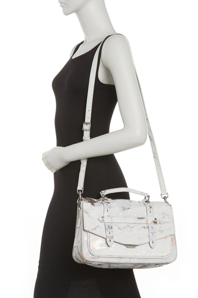 Shop Aimee Kestenberg City Gypsy Leather Crossbody Bag In Light Rose Gold Marb