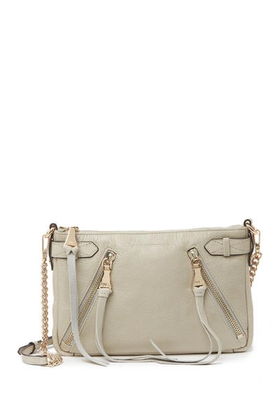 Shop Aimee Kestenberg City Slicker Leather Crossbody Bag In Elephant Grey
