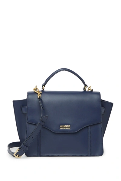 Shop Aimee Kestenberg Phoneix Crossbody Satchel In Deep Sea Blue