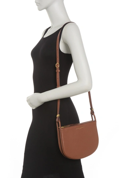Shop Marc Jacobs Supple Leather Crossbody Bag In Falafel