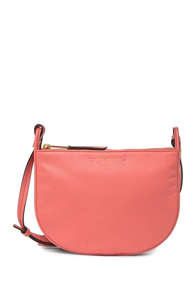 Shop Marc Jacobs Supple Leather Crossbody Bag In Conch