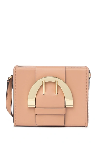 Biba Large Buckle Box Crossbody Bag In Latte