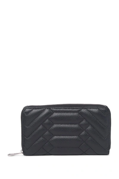 Shop Aimee Kestenberg Zip Around Quilted Wallet In Black