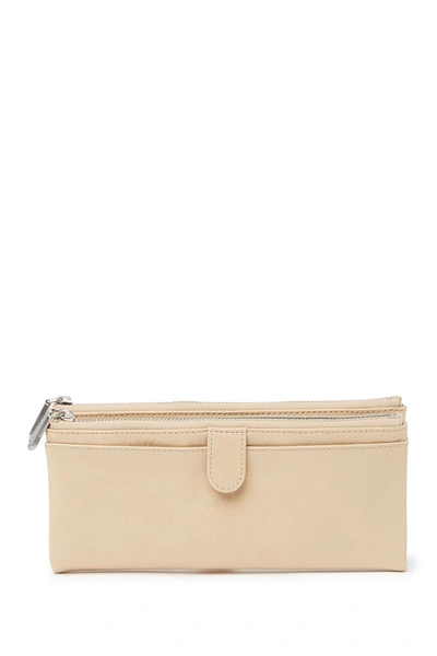 Shop Hobo Taylor Leather Wallet In Parchment