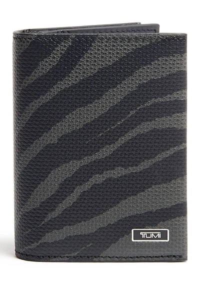 Shop Tumi Gusseted Card Case In Tiger Print