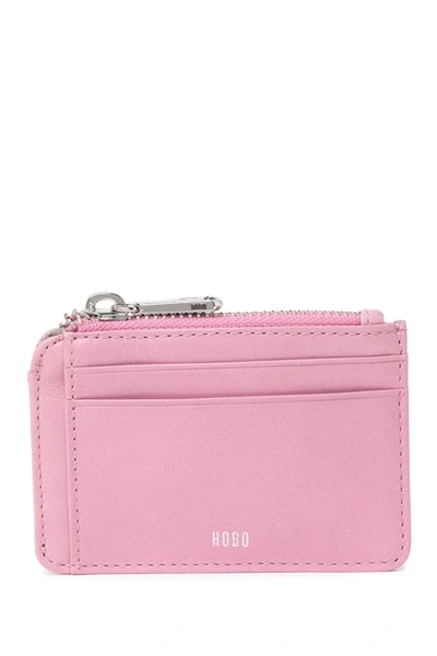 Shop Hobo Kai Leather Card Holder In Lilac