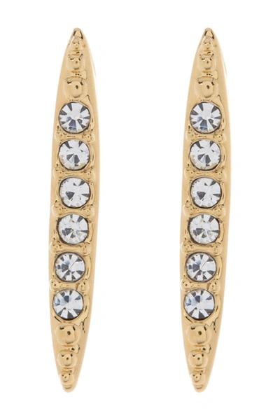 Shop Nadri Kate Pavé Small Stud Earrings In Gold