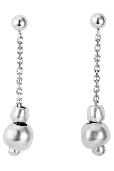 Shop Uno De 50 Falling In Love Earrings In Silver