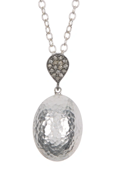 Shop Gurhan Sterling Silver Pave Diamond Jordan Necklace