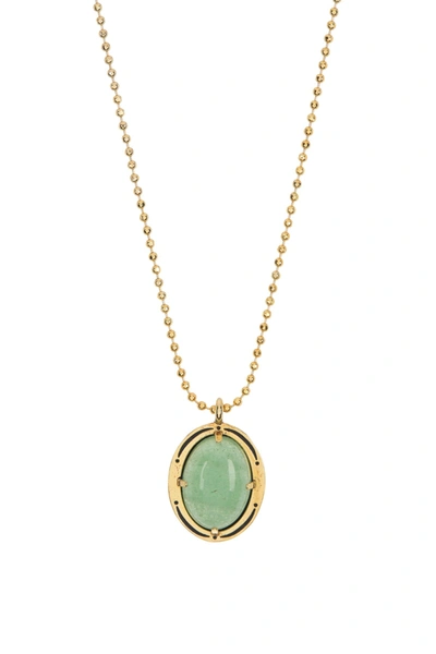 Shop Alex And Ani 14k Rose Gold Plated Aventurine Pendant Necklace In Green