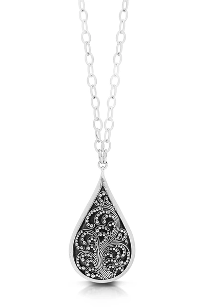 Shop Lois Hill Sterling Silver Granulation Tear Drop Pendant Necklace