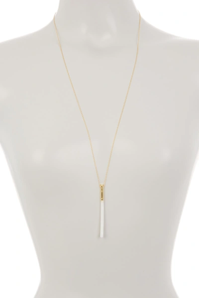 Shop Argento Vivo 18k Gold Plated Sterling Silver Linear Tube Pendant Necklace