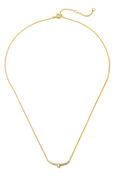 Shop Ajoa Bar Pendant Necklace In Gold