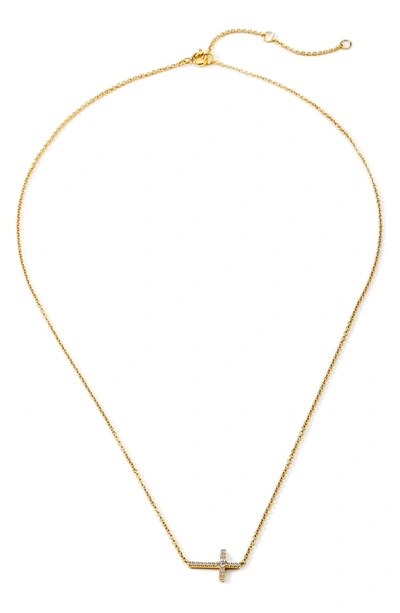 Shop Ajoa Side Cross Neck Gold Plated