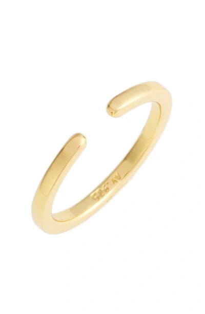 Shop Argento Vivo 18k Gold Plated Sterling Silver Open Band Ring