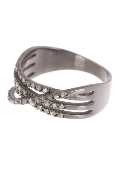 Shop Adornia Fine Multi Band Diamond Ring In Silver