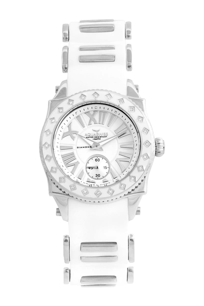 Shop Aquaswiss Women's Swissport L 24 Diamond Watch