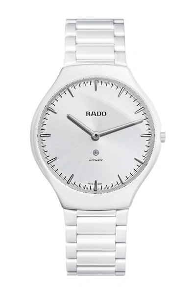 Shop Rado True Thin Automatic Bracelet Watch, 40mm