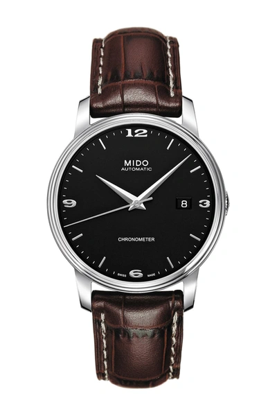 Shop Mido Men's Baroncelli Iii Black Dial Automatic Watch