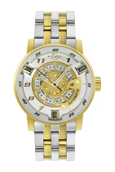 Shop Gevril Men's Five Points Swiss Automatic Watch In Two Tone