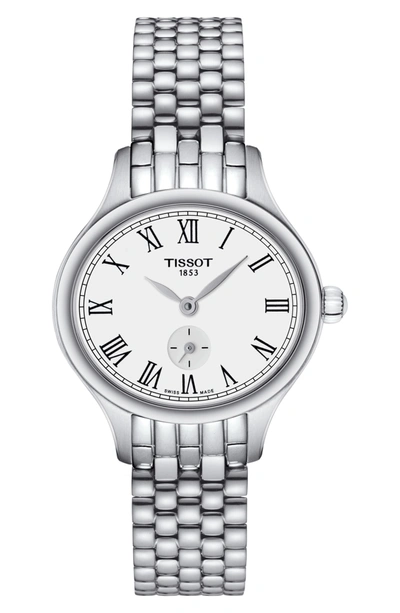 Shop Tissot Bella Ora Piccola Bracelet Watch, 24mm In Silver