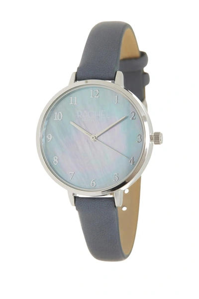 Shop Rachel Rachel Roy Ez Read Mother Of Pearl Watch & Bracelet Set In Silver-slate