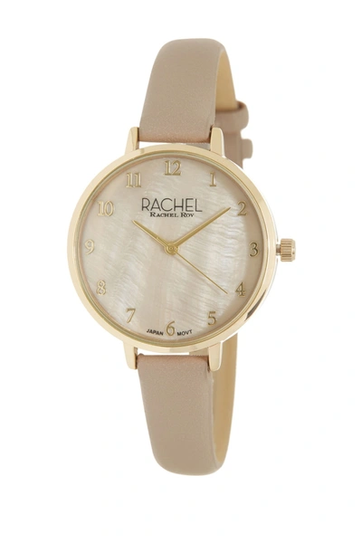 Shop Rachel Rachel Roy Ez Read Mother Of Pearl Watch & Bracelet Set In Gold-tan