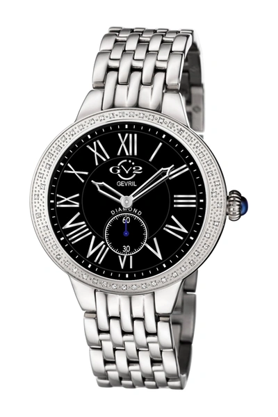 Shop Gevril Astor Swiss Diamond Watch, 40mm In Silver