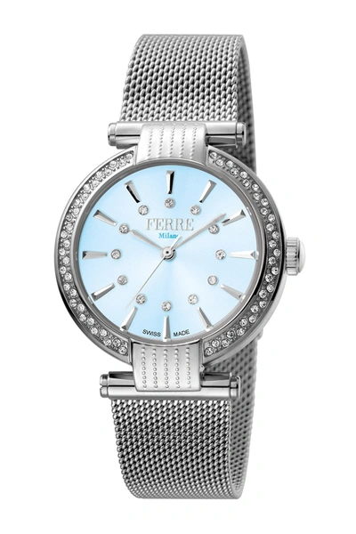 Shop Ferre Milano Women's Ronda 763e Crystal Embellished Cuff Watch