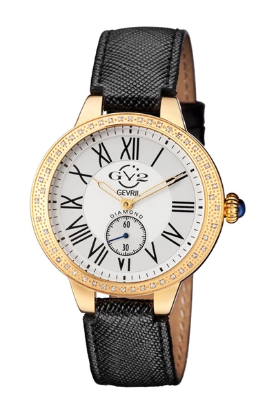 Shop Gevril Astor Diamond Watch, 40mm In Gold