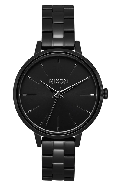 Shop Nixon Women's Kensington Bracelet Watch In Black