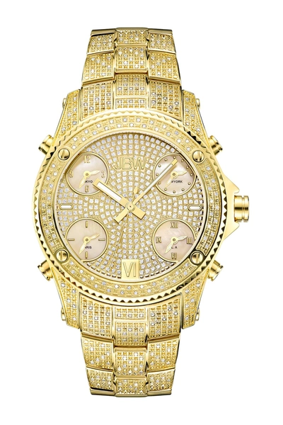 Shop Jbw Jet Setter Diamond Watch, 50mm In Gold