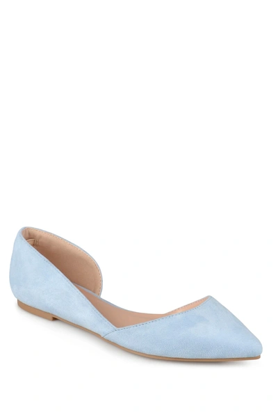 Shop Journee Collection Journee Ester D'orsay Flat In Blue