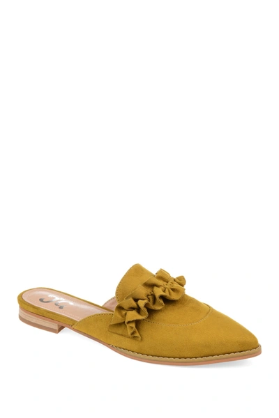 Shop Journee Collection Journee Kessie Mule In Chartreuse