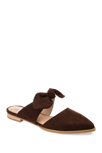 Shop Journee Collection Journee Telulah Bow Mule In Brown
