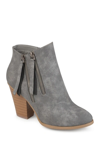 Shop Journee Collection Journee Vally Bootie In Grey