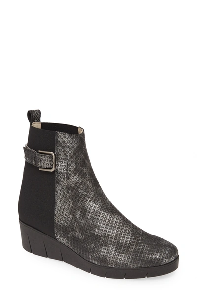 Amalfi By Rangoni Gianmaria Suede Bootie In Black Spazio