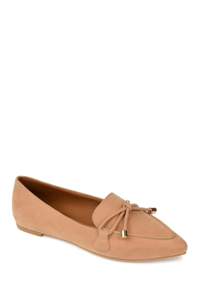 Shop Journee Collection Muriel Loafer Flat In Tan